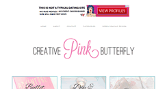 Desktop Screenshot of creativepinkbutterfly.com